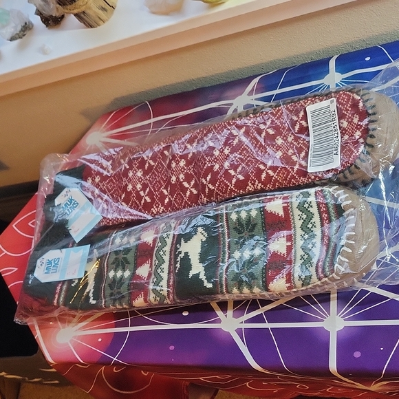 NWT Fair Isle Nordic slipper socks - Picture 3 of 7